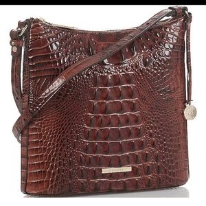 Brahmin Melbourne Embossed Crossbody Shoulder Bag.